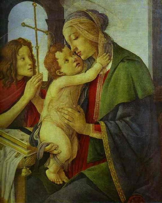 Sandro Botticelli Virgin and Child with the Infant St. John. After oil painting image